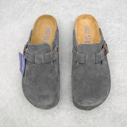Birkenstock Boston con Plantare Morbido – Zoccoli Unisex Comfort in Pelle