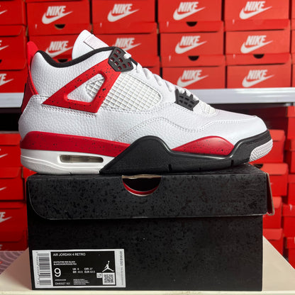 Nike Air Jordan 4 Retro Red Cement Sneakers Uomo Donna