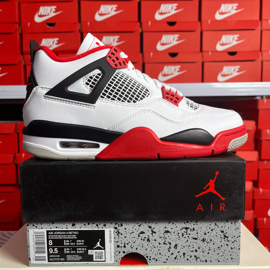 Nike Air Jordan 4 Retro Fire Red Scarpe Uomo Donna