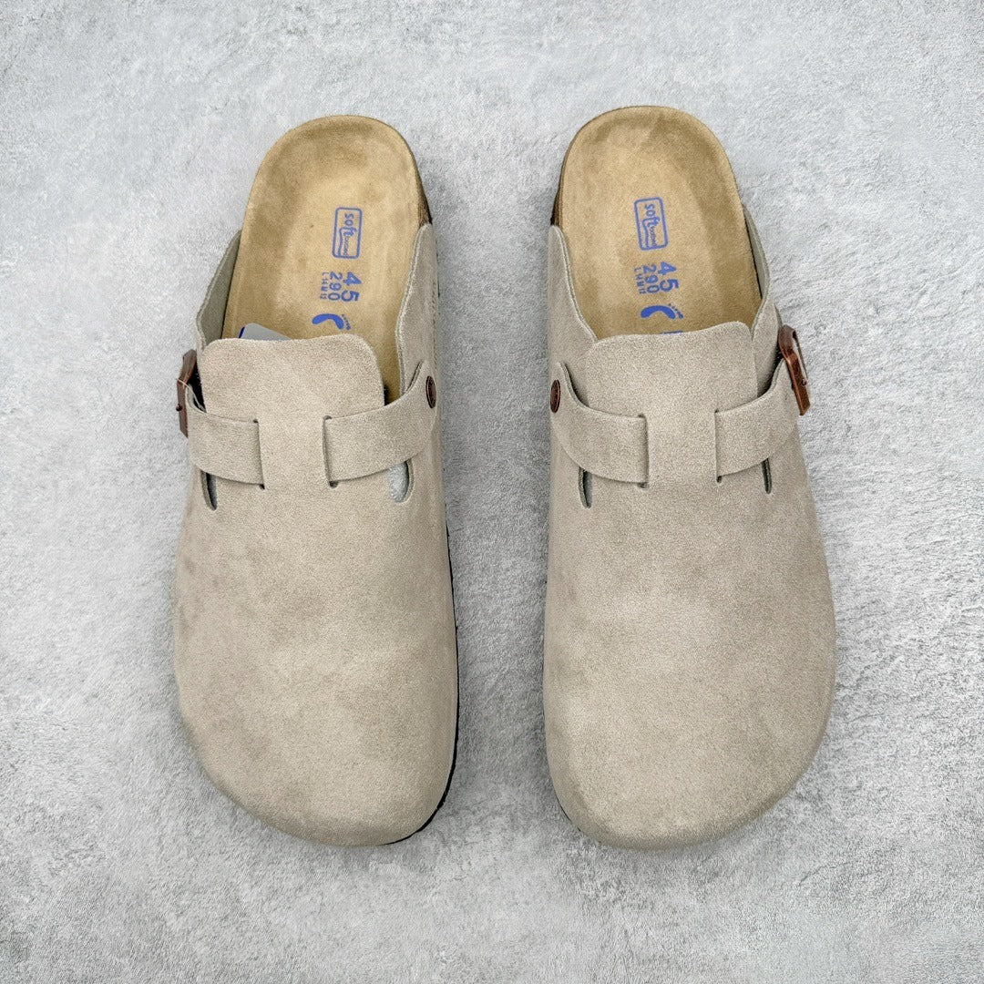 Birkenstock Boston con Plantare Morbido – Zoccoli Unisex Comfort in Pelle
