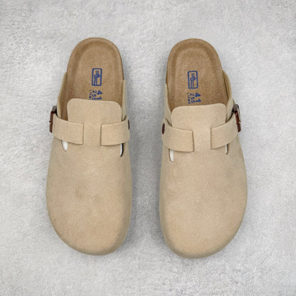 Birkenstock Boston con Plantare Morbido – Zoccoli Unisex Comfort in Pelle