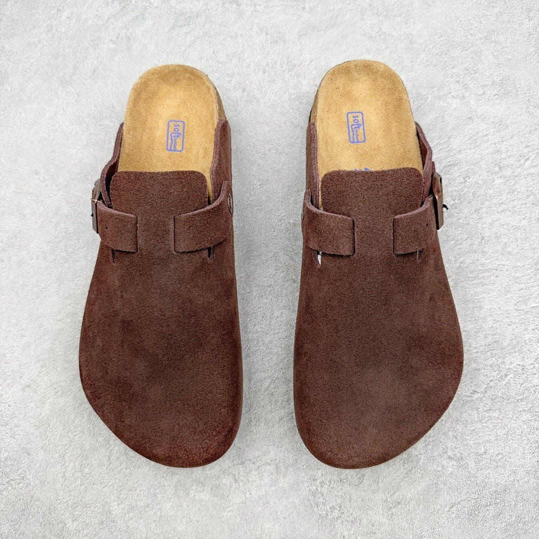 Birkenstock Boston con Plantare Morbido – Zoccoli Unisex Comfort in Pelle
