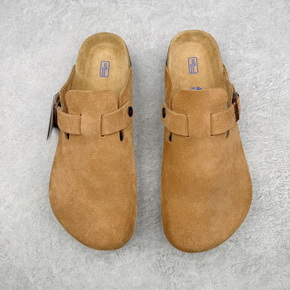 Birkenstock Boston con Plantare Morbido – Zoccoli Unisex Comfort in Pelle