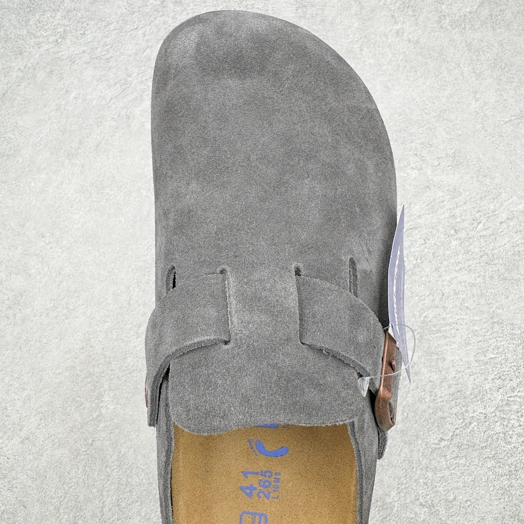 Birkenstock Boston con Plantare Morbido – Zoccoli Unisex Comfort in Pelle