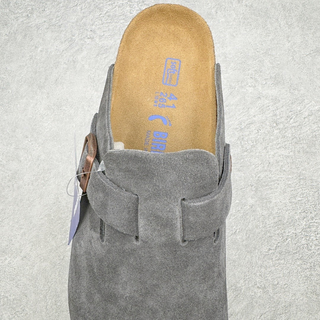 Birkenstock Boston con Plantare Morbido – Zoccoli Unisex Comfort in Pelle