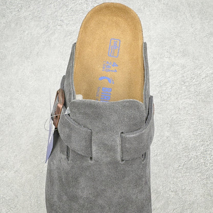 Birkenstock Boston con Plantare Morbido – Zoccoli Unisex Comfort in Pelle