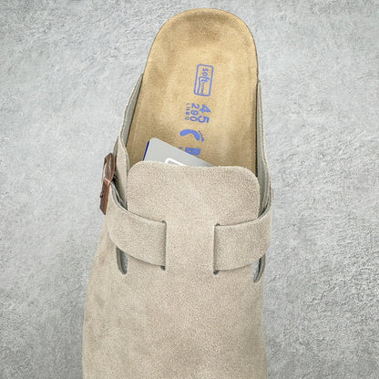 Birkenstock Boston con Plantare Morbido – Zoccoli Unisex Comfort in Pelle