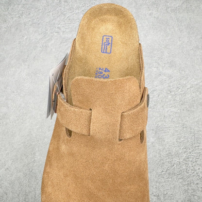 Birkenstock Boston con Plantare Morbido – Zoccoli Unisex Comfort in Pelle