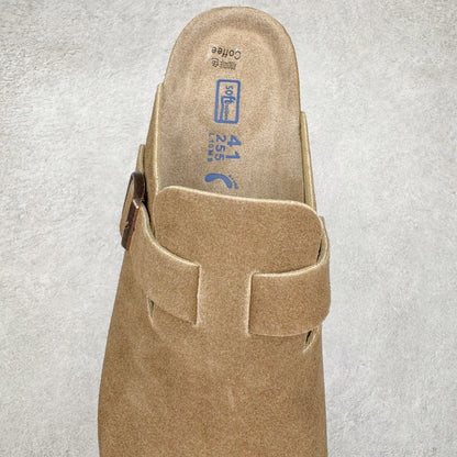 Birkenstock Boston con Plantare Morbido – Zoccoli Unisex Comfort in Pelle