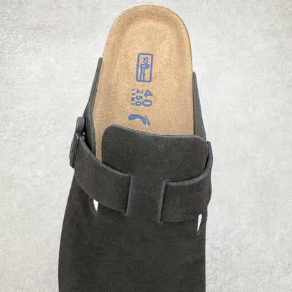 Birkenstock Boston con Plantare Morbido – Zoccoli Unisex Comfort in Pelle