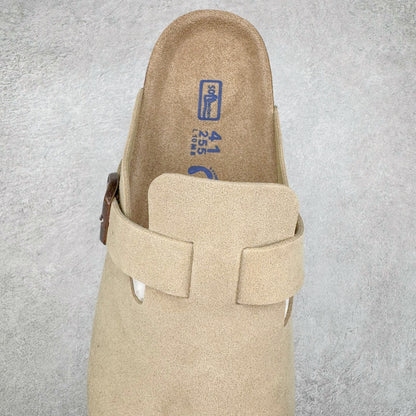 Birkenstock Boston con Plantare Morbido – Zoccoli Unisex Comfort in Pelle
