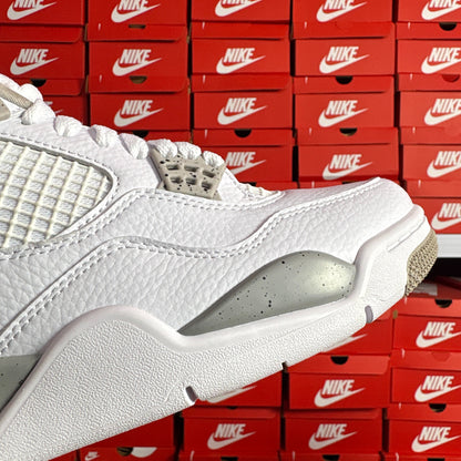 Nike Air Jordan 4 Retro White Oreo Sneakers Uomo Donna
