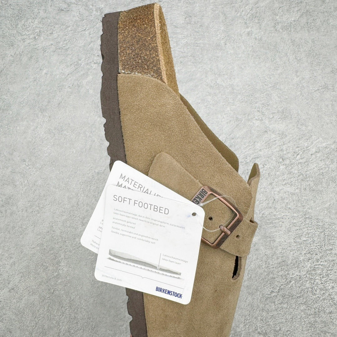Birkenstock Boston con Plantare Morbido – Zoccoli Unisex Comfort in Pelle