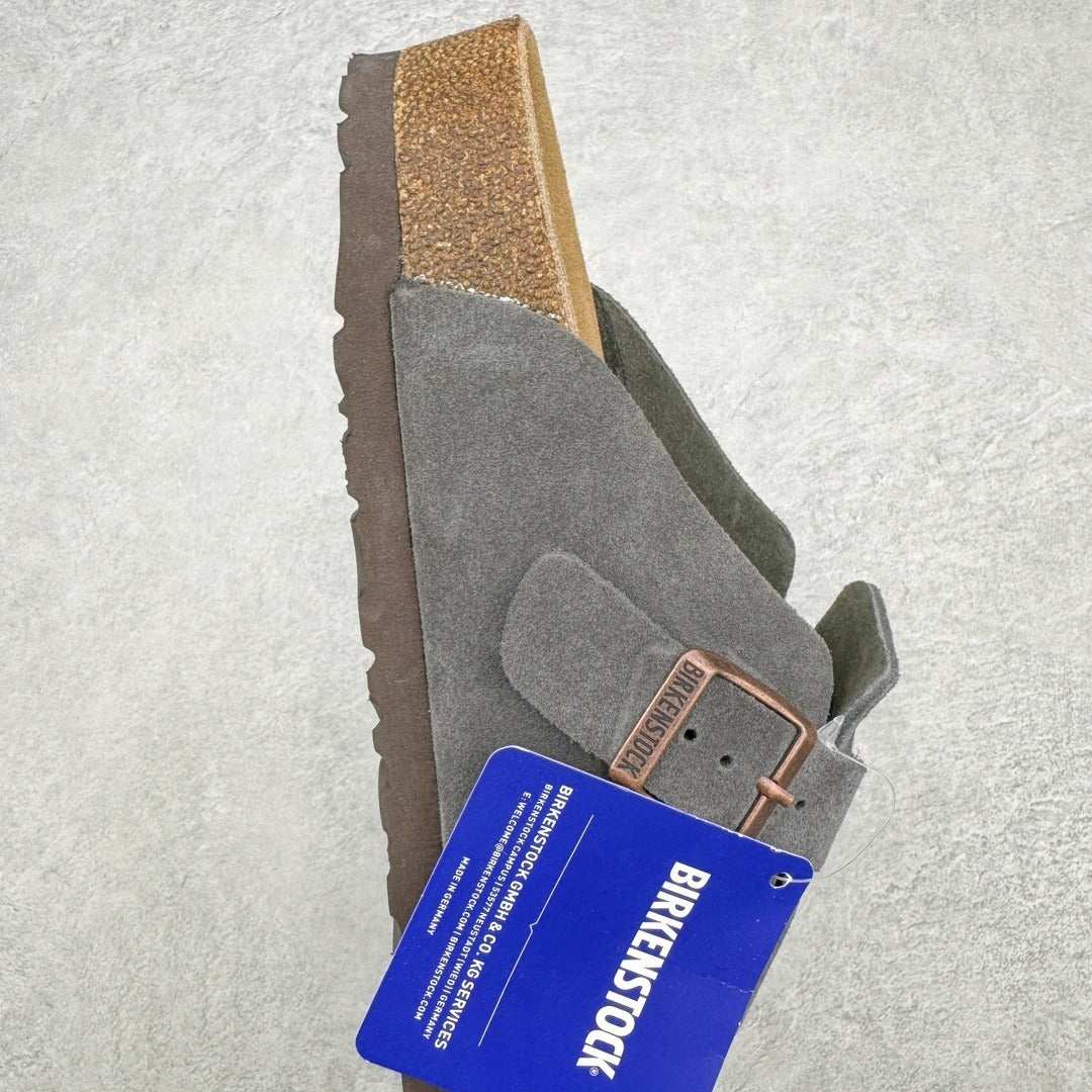 Birkenstock Boston con Plantare Morbido – Zoccoli Unisex Comfort in Pelle
