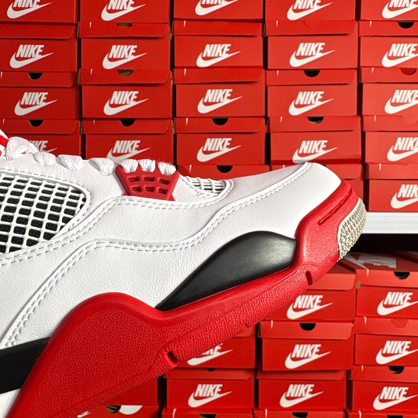 Nike Air Jordan 4 Retro Fire Red Scarpe Uomo Donna