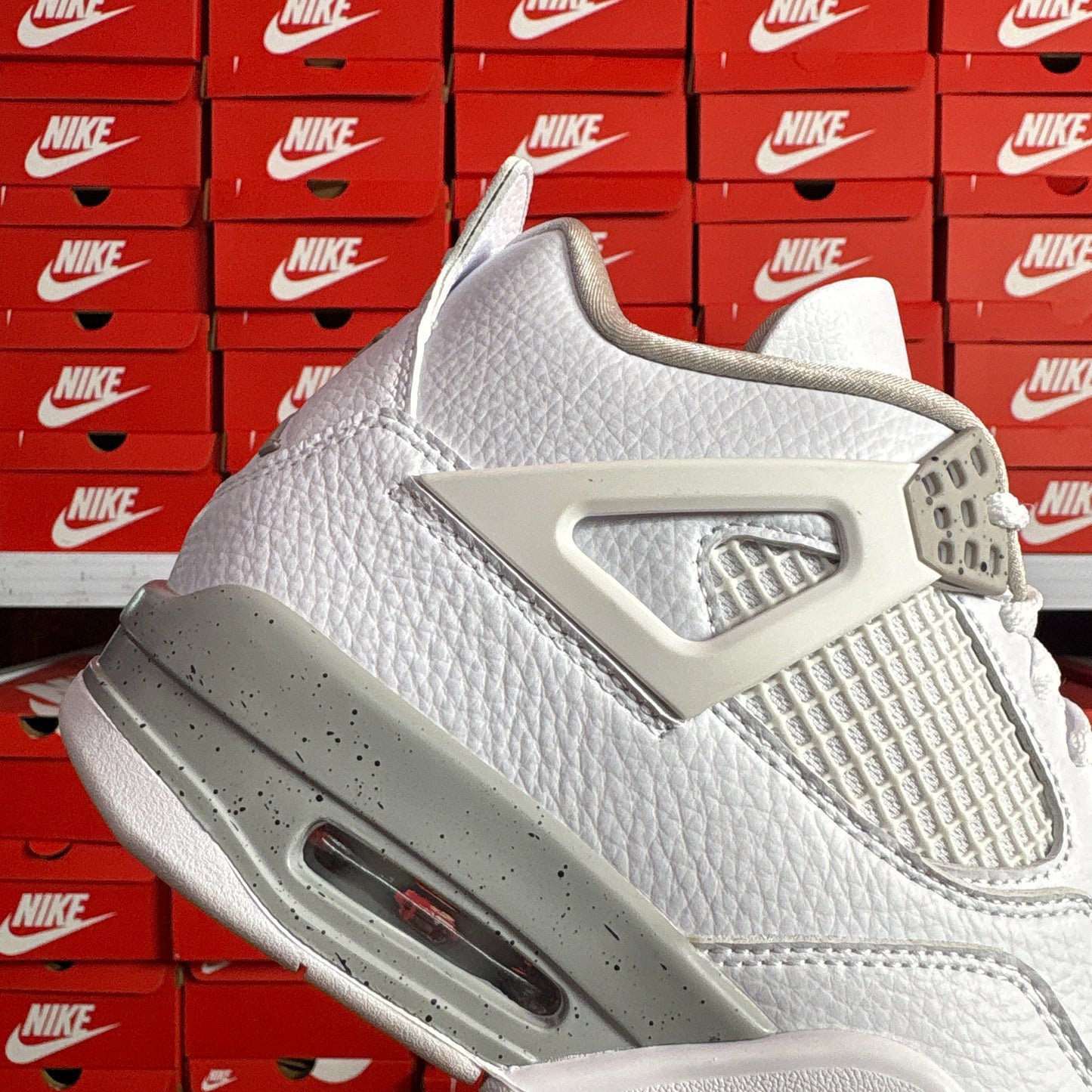 Nike Air Jordan 4 Retro White Oreo Sneakers Uomo Donna