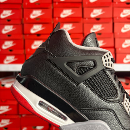 Nike Air Jordan 4 Retro Bred Reimagined Black Red – Sneakers Uomo Donna