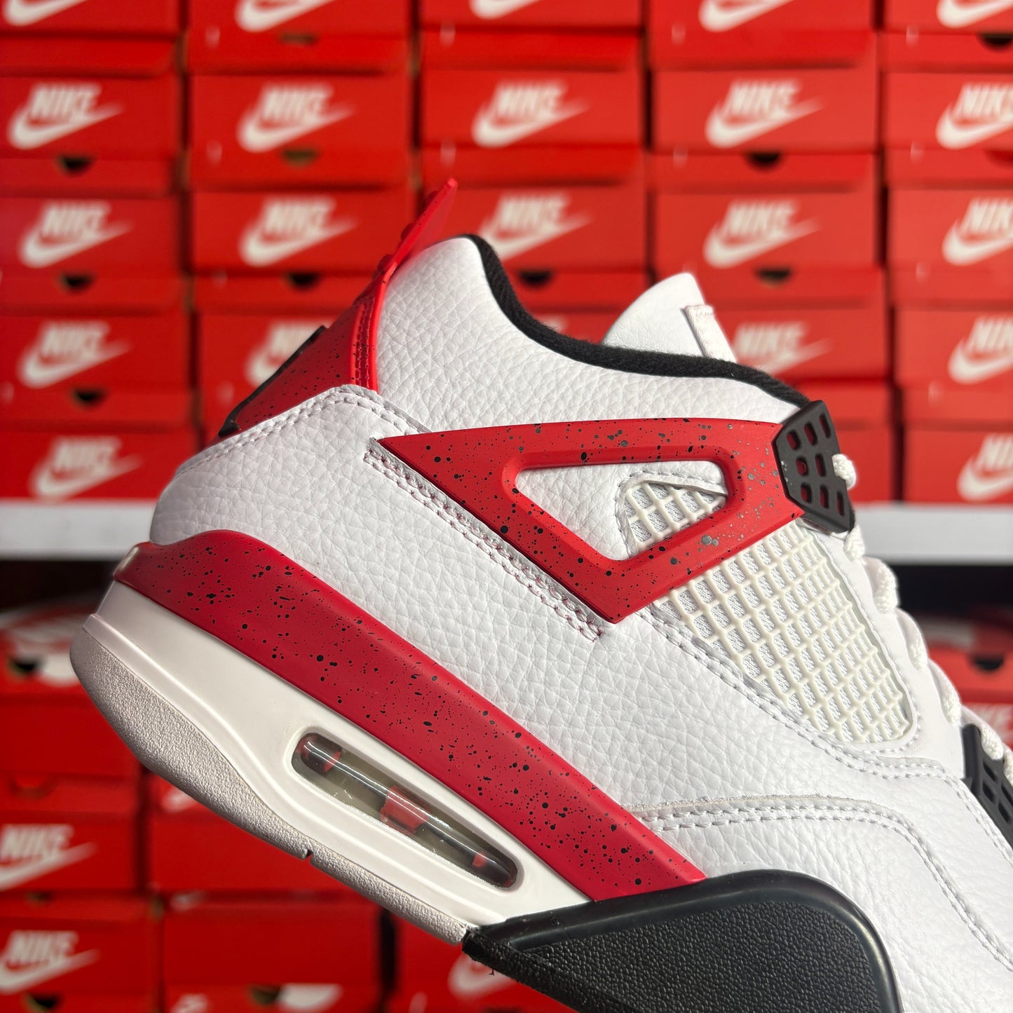 Nike Air Jordan 4 Retro Red Cement Sneakers Uomo Donna
