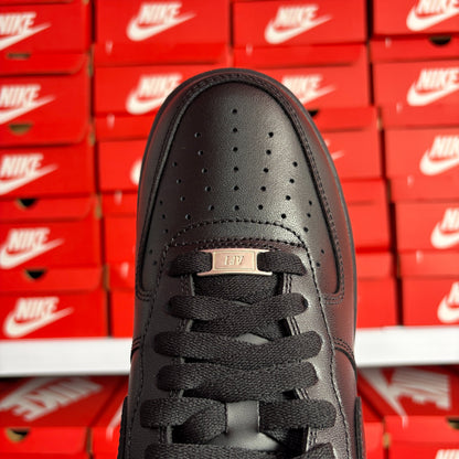 Nike Air Force 1 '07 Black Uomo Donna Sneakers Nere