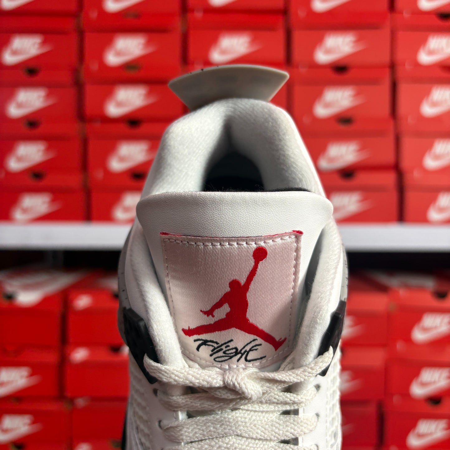 Nike Air Jordan 4 Retro OG White Cement Sneakers Uomo Donna