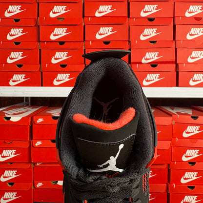 Nike Air Jordan 4 Retro Red Thunder Scarpe Uomo Donna Nero Rosso