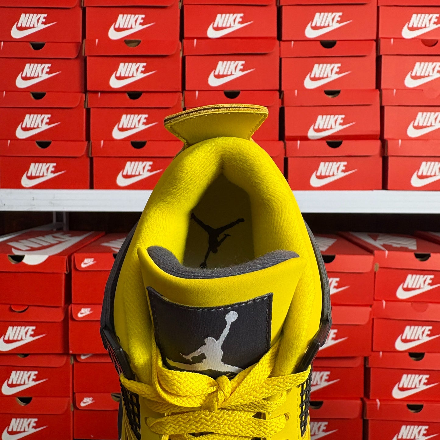 Nike Air Jordan 4 Retro Lightning Uomo Donna Sneakers Gialle