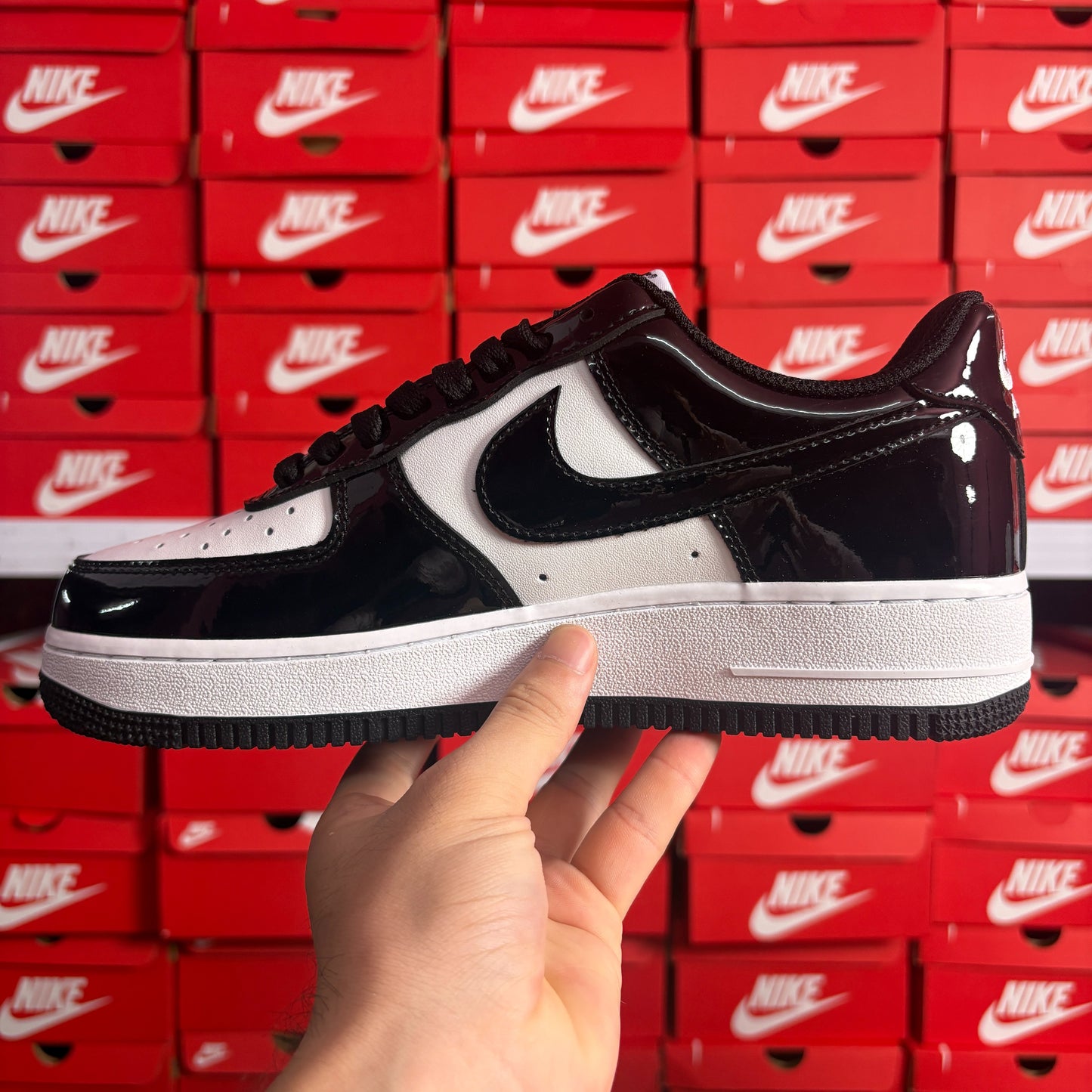 Nike Air Force 1 '07 Black Dark Beetroot Scarpe Uomo Donna Sneakers