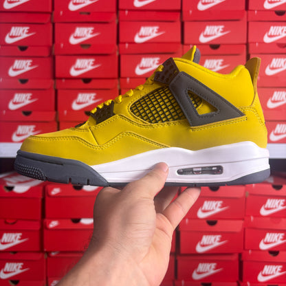 Nike Air Jordan 4 Retro Lightning Uomo Donna Sneakers Gialle