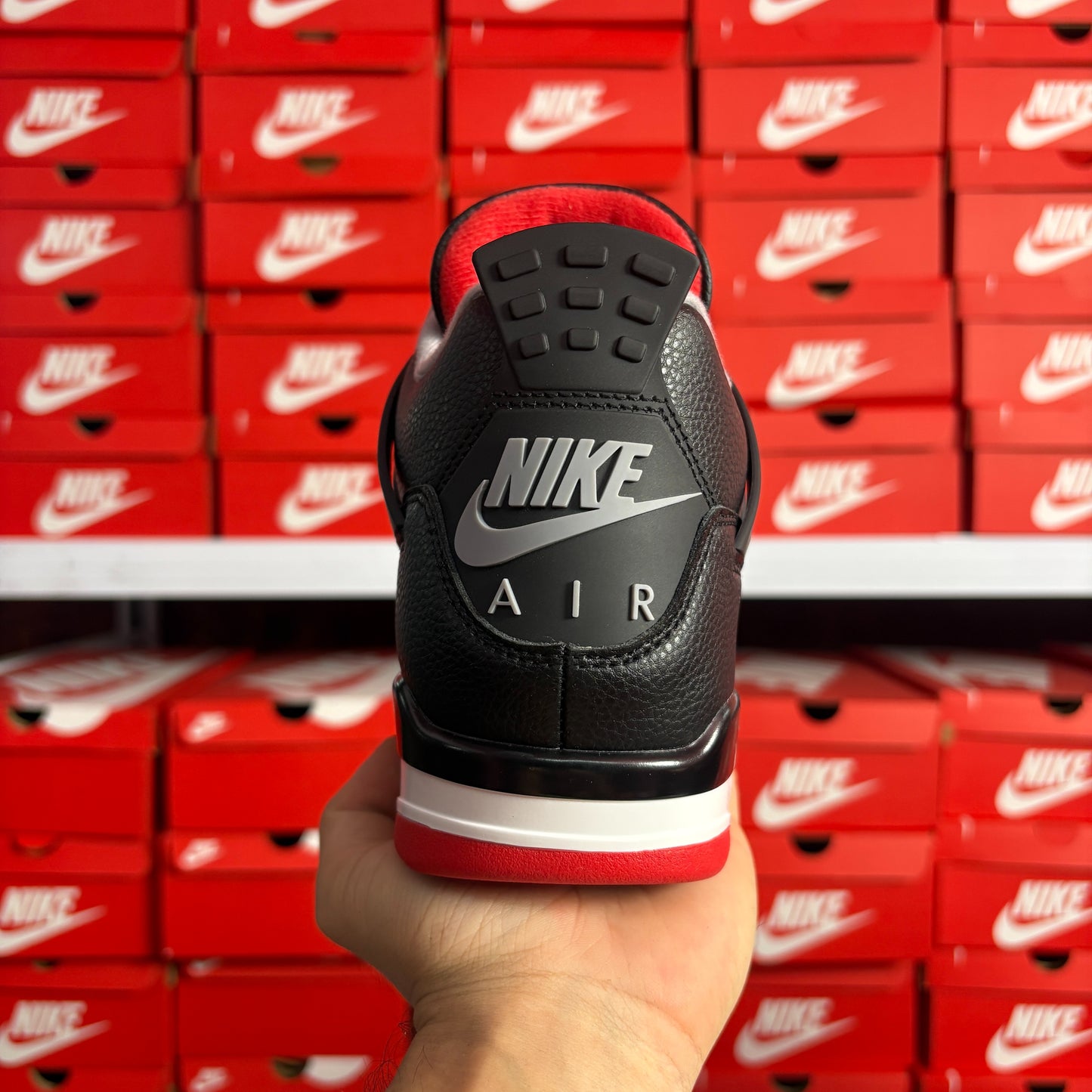 Nike Air Jordan 4 Retro Bred Reimagined Black Red – Sneakers Uomo Donna