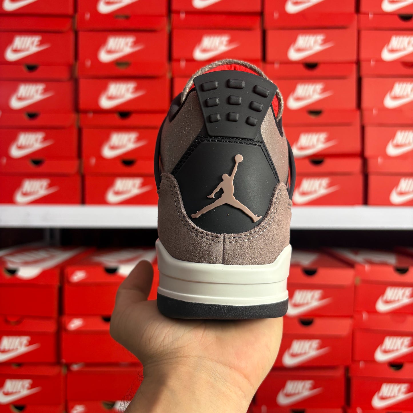 Nike Air Jordan 4 Retro Taupe Haze Scarpe Uomo Donna