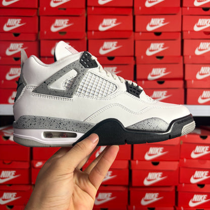 Nike Air Jordan 4 Retro OG White Cement Sneakers Uomo Donna