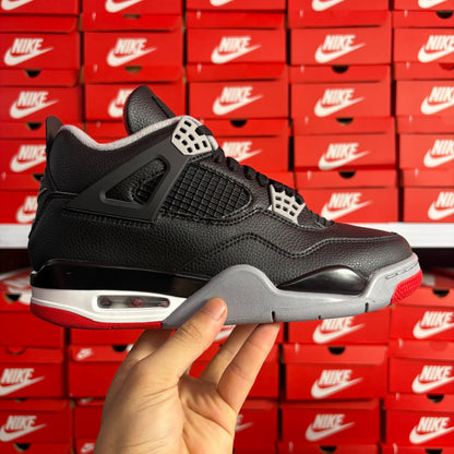 Nike Air Jordan 4 Retro Bred Reimagined Black Red – Sneakers Uomo Donna