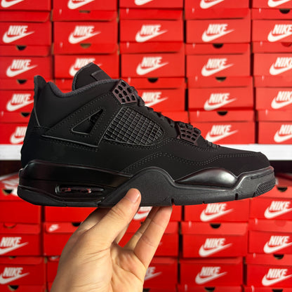 Nike Air Jordan 4 Retro Black Cat Scarpe Sneakers Uomo Donna Nero